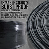 Pool Backwash Hose 1 1/2 Inch Diameter x 100 Feet - Discharge Hose for Pump, Sand Filter & Sump Pump Hoses - Burst Resistant Lay Flat Drainage Hoses for Inground & Above Ground Pools