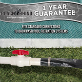 Pool Backwash Hose 1 1/2 Inch Diameter x 100 Feet - Discharge Hose for Pump, Sand Filter & Sump Pump Hoses - Burst Resistant Lay Flat Drainage Hoses for Inground & Above Ground Pools