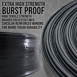 Pool Backwash Hose 1 1/2 Inch Diameter x 25 Feet - Discharge Hose for Pump, Sand Filter & Sump Pump Hoses - Burst Resistant Lay Flat Drainage Hoses for Inground & Above Ground Pools