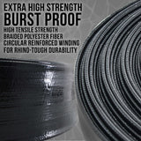Pool Backwash Hose 2 Inch Diameter x 100 Feet - Discharge Hose for Pump, Sand Filter & Sump Pump Hoses - Burst Resistant Lay Flat Drainage Hoses for Inground & Above Ground Pools
