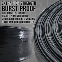 Pool Backwash Hose 2 Inch Diameter x 100 Feet - Discharge Hose for Pump, Sand Filter & Sump Pump Hoses - Burst Resistant Lay Flat Drainage Hoses for Inground & Above Ground Pools