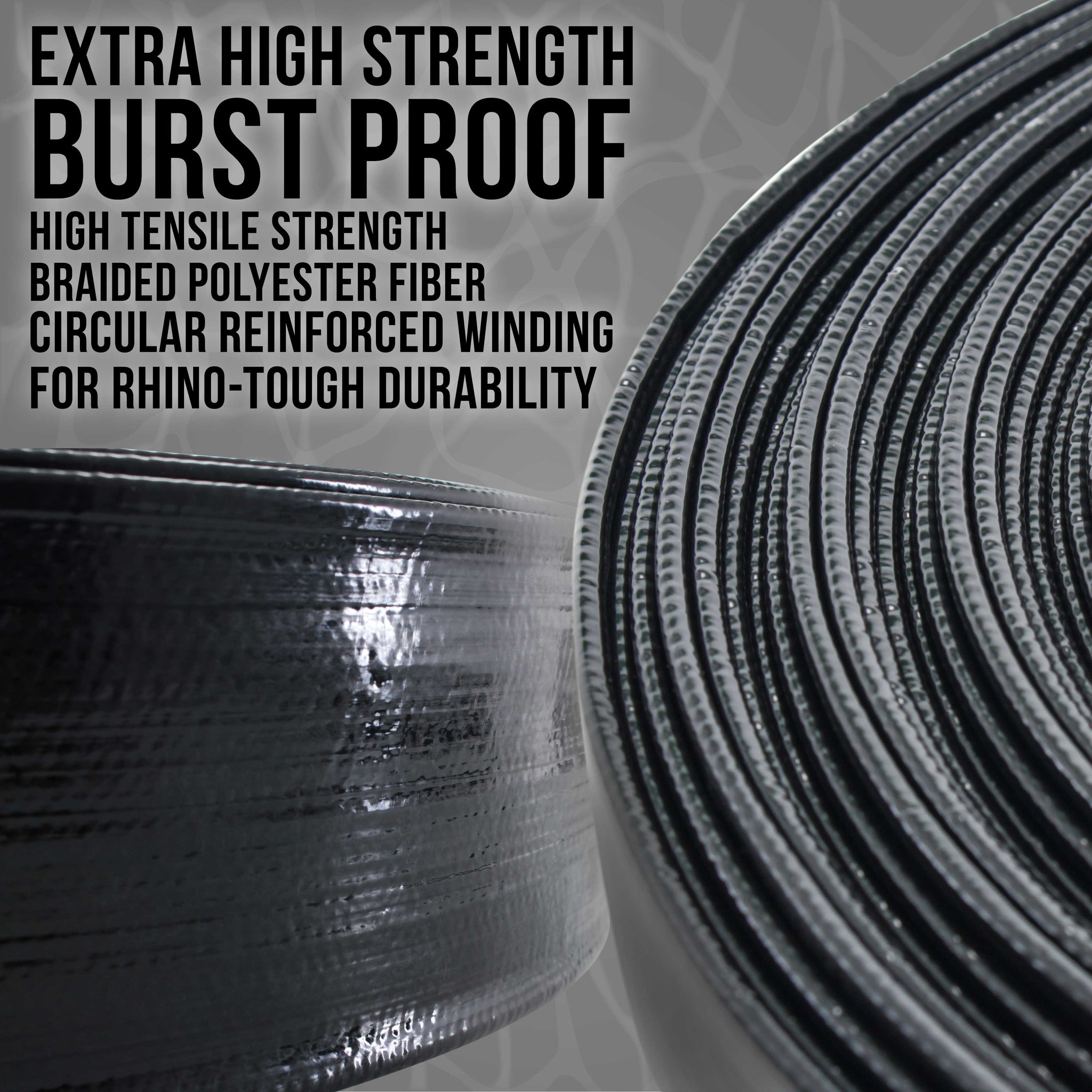Pool Backwash Hose 2 Inch Diameter x 100 Feet - Discharge Hose for Pump, Sand Filter & Sump Pump Hoses - Burst Resistant Lay Flat Drainage Hoses for Inground & Above Ground Pools