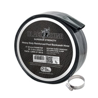 Pool Backwash Hose 2 Inch Diameter x 25 Feet - Discharge Hose for Pump, Sand Filter & Sump Pump Hoses - Burst Resistant Lay Flat Drainage Hoses for Inground & Above Ground Pools