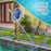 U.S. Pool Supply® Professional 18" Stainless Steel Pool Algae Brush with EZ Clip Handle - Durable Bristles, Remove Calcium Buildup, Rust Stains, Sweep Debris