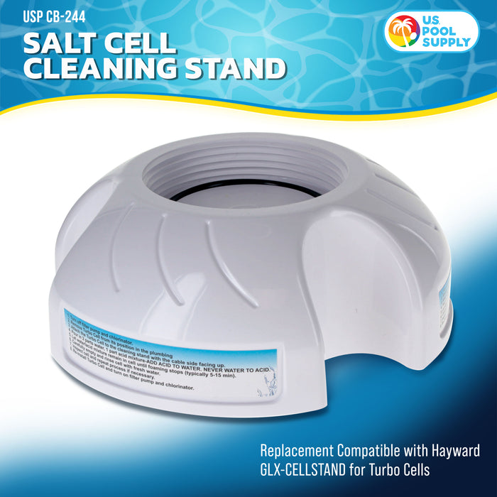 Pool Salt Cell Cleaning Stand - Replacement Compatible with Hayward GLX-CELLSTAND for Turbo Cells, 520670 IntelliChlor Acid Washing Kit - Chlorinator Cleaner, Remove Calcium Deposits