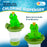 U.S. Pool Supply Frog Prince Floating Pool Chlorine Dispenser, Collapsible Base, Holds 3" Tablets - 7" Fun Cute Happy Pet Froggy Animal Float Floater