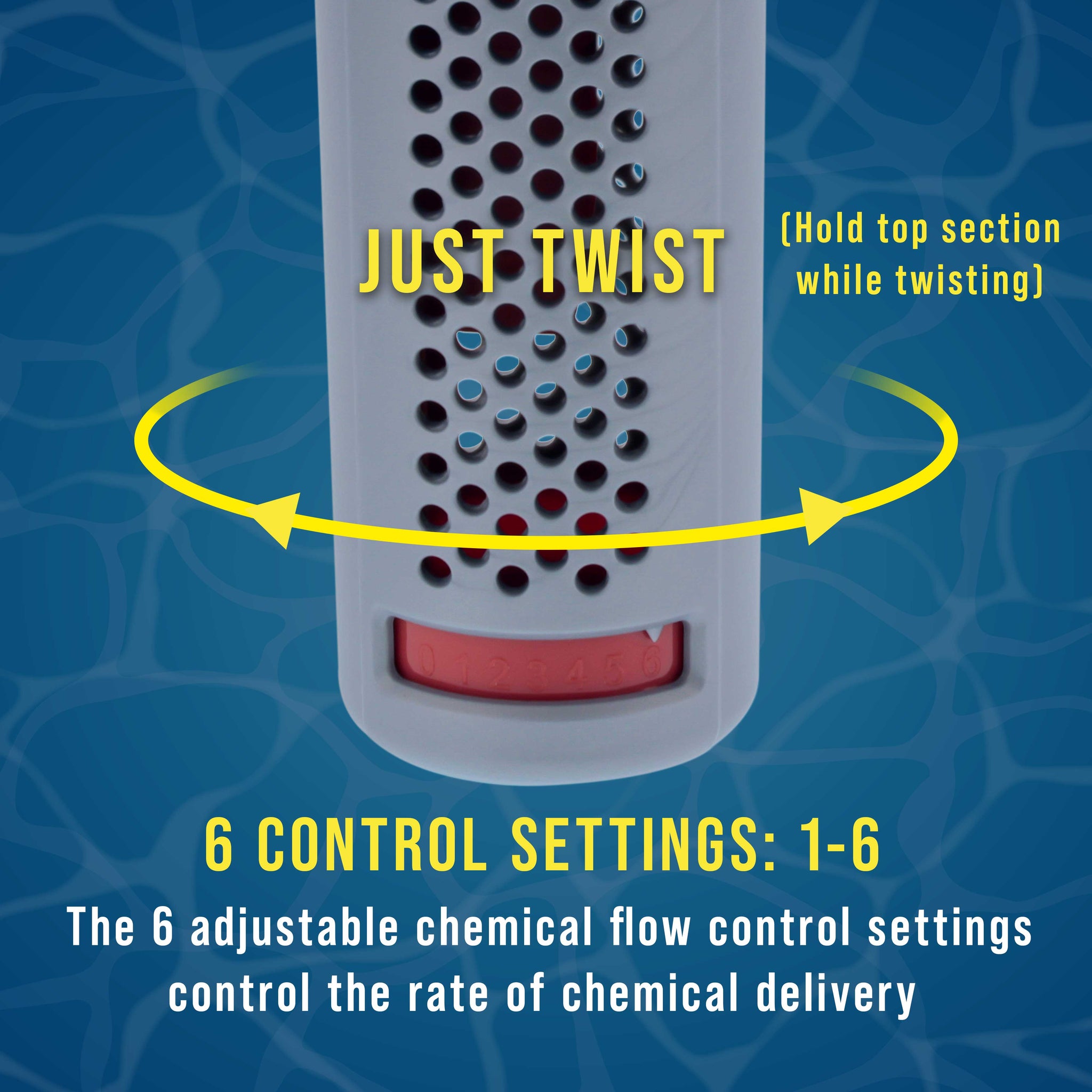 Flamingo Floating Spa, Hot Tub & Small Pool Chlorine and Bromine Dispenser - Holds 1" Tablets, 6 Flow Level Control Settings, Pink