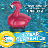 Flamingo Floating Spa, Hot Tub & Small Pool Chlorine and Bromine Dispenser - Holds 1" Tablets, 6 Flow Level Control Settings, Pink