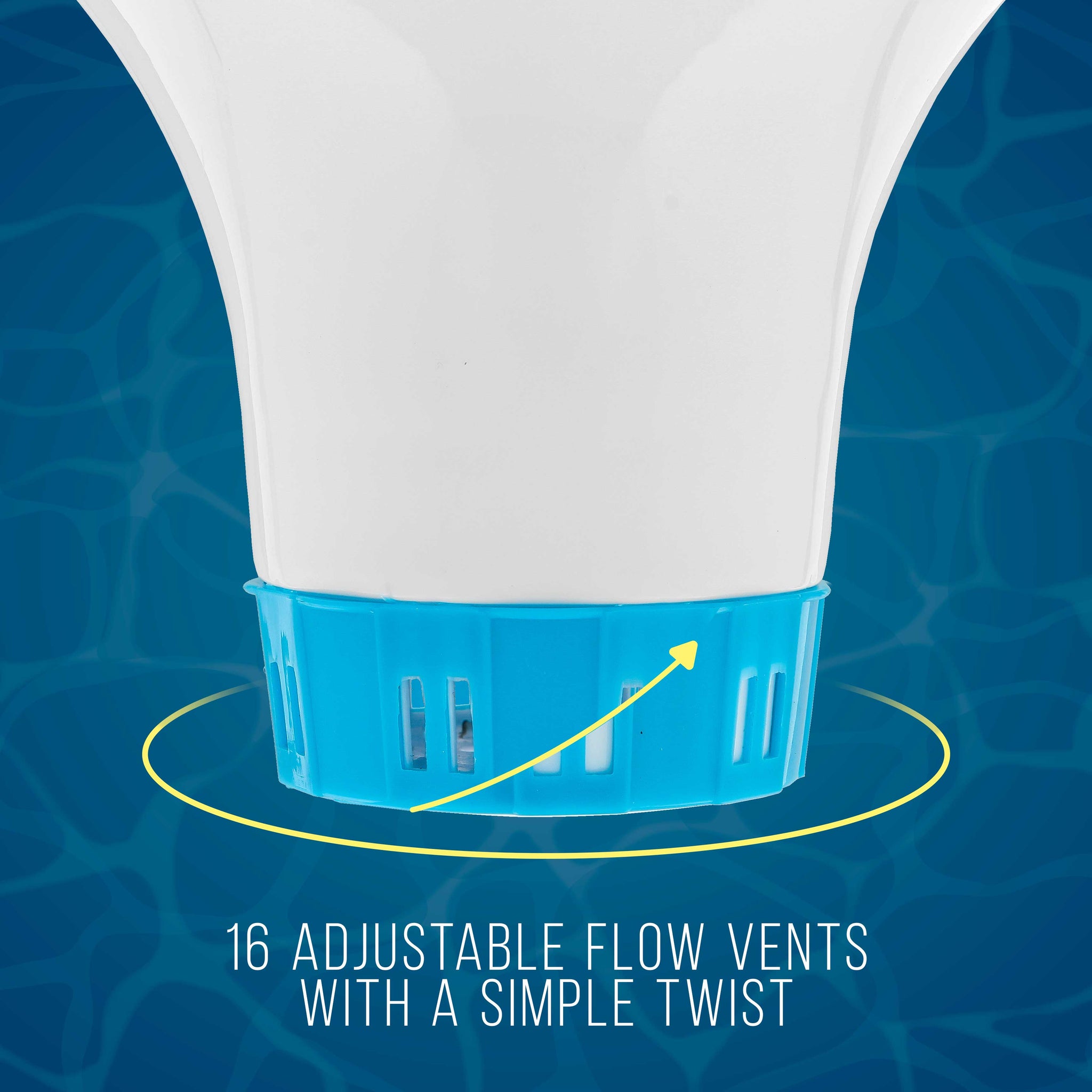 Spa, Hot Tub, Small Pool, 4-1/2" Diameter Floating Chlorine & Bromine Chemical Dispenser with 120° F Thermometer, 1" or 1-1/2" Tablet