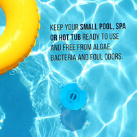 Spa, Hot Tub, Small Pool, 4-1/2" Diameter Floating Chlorine & Bromine Chemical Dispenser with 120° F Thermometer, 1" or 1-1/2" Tablet