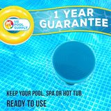 Floating Spa, Hot Tub & Small Pool Chlorine and Bromine Chemical Dispenser - Holds 1" Tablets, 13 Flow Level Control Settings