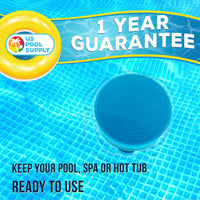Floating Spa, Hot Tub & Small Pool Chlorine and Bromine Chemical Dispenser - Holds 1" Tablets, 13 Flow Level Control Settings