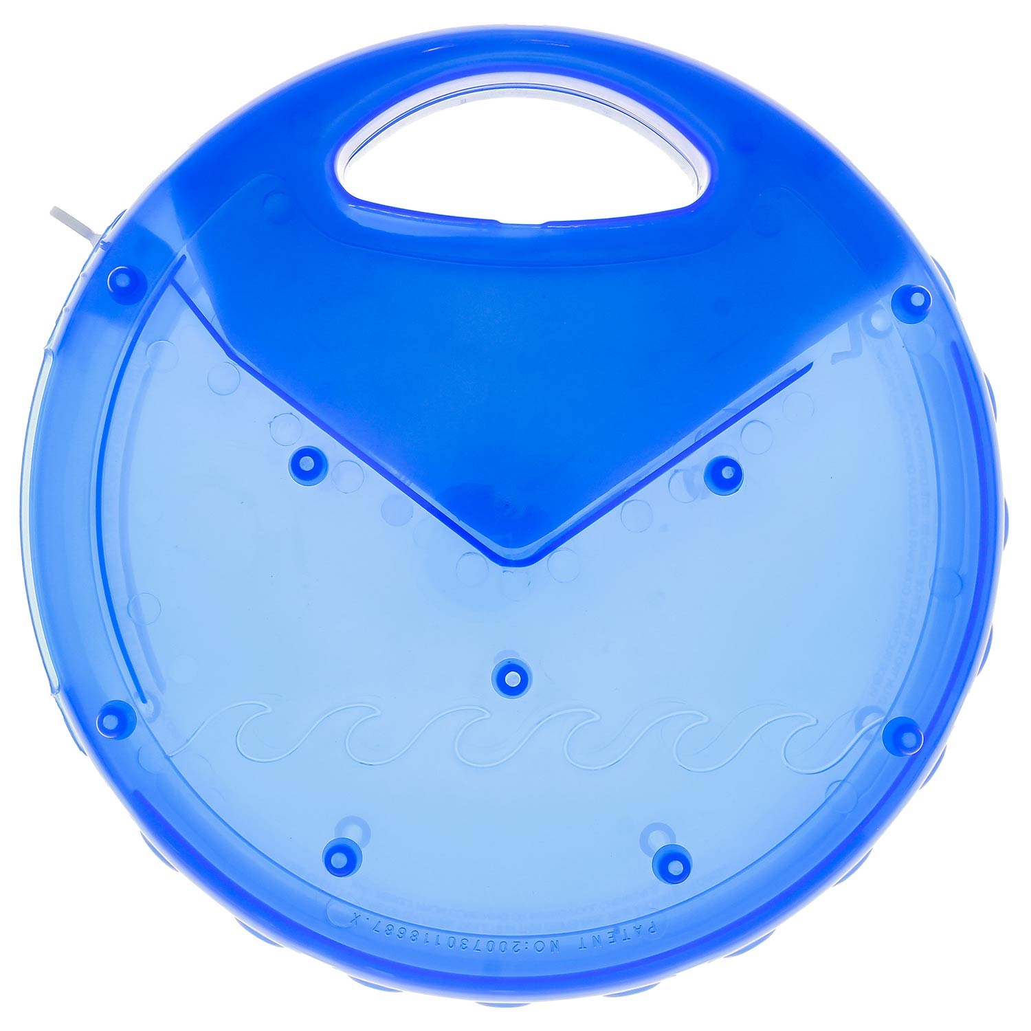 Pool & Spa Floating Chlorine & Bromine 3" Tablet View Circle Chemical Dispenser 10" Diameter - Floats Upright when Full and Flat when Needs Refill