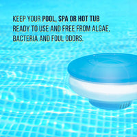 Pool Floating Collapsible Chlorine 3" Tablet Chemical Dispenser, 7" Diameter, Collapsible Tank