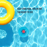 Pool Chlorine Floater Dispenser with Pop-Up Refill Indicator, Hold 3" Tablets