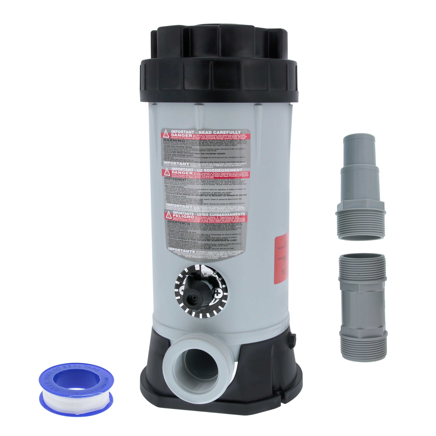 Professional In-Line Pool Automatic Chlorine Feeder, CL-220 - 9 lb Chemical Capacity, Compatible with Hayward Off-Line Chlorinator
