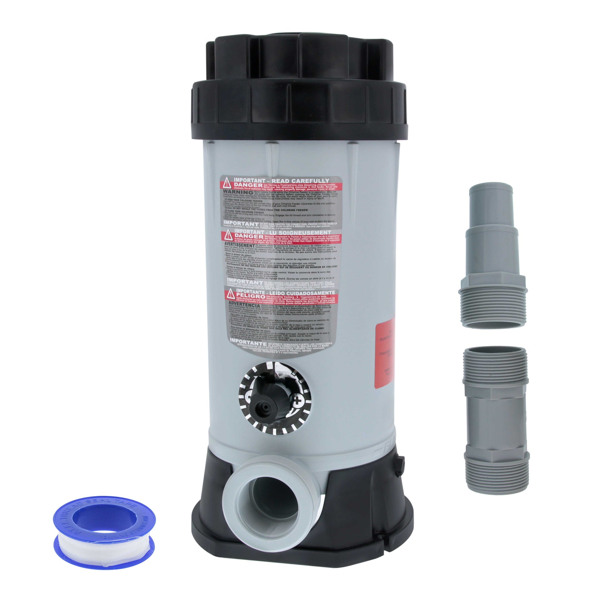 Professional In-Line Pool Automatic Chlorine Feeder, CL-220 - 9 lb Chemical Capacity, Compatible with Hayward Off-Line Chlorinator