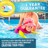 1.5 lbs Blue Pool Filter Balls - Eco-Friendly Fiber Filter Media for Swimming Pool Sand Filters (Equals 50 lbs Pool Filter Sand)