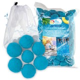 1.5 lbs Blue Pool Filter Balls - Eco-Friendly Fiber Filter Media for Swimming Pool Sand Filters (Equals 50 lbs Pool Filter Sand)