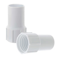 1-1/2" Pool Hose Cuff, 2 Pack - Swimming Pool Replacement Cuff for Spiral-Wound Vacuum Hoses - Threaded Cuff, Repair Hose Ends