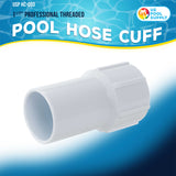 1-1/2" Pool Hose Cuff, Swimming Pool Replacement Cuff for Spiral-Wound Vacuum Hoses - Threaded Cuff