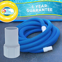 1-1/2" Pool Hose Cuff, Swimming Pool Replacement Cuff for Spiral-Wound Vacuum Hoses - Threaded Cuff