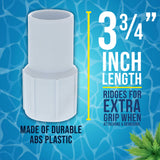 1-1/4" Pool Hose Cuff, 2 Pack - Swimming Pool Replacement Cuff for Spiral-Wound Vacuum Hoses - Threaded Cuff, Repair Hose Ends