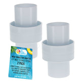 Hose Connector Adapter, 1.5" Male to Male Fitting, Pack of 2 - Connects Female Cuff Vacuum Hoses, Leaf Canister Conversion Joiner - Replacement, Compatible with Hayward AXV092 Adapter