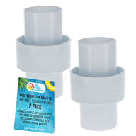 Hose Connector Adapter, 1.5" Male to Male Fitting, Pack of 2 - Connects Female Cuff Vacuum Hoses, Leaf Canister Conversion Joiner - Replacement, Compatible with Hayward AXV092 Adapter