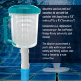 Hose Connector Adapter, 1.5" Female to Female Fitting - Connects Male Cuff Vacuum Hose Sections, Automatic Pool Cleaners - Replacement Compatible Pentair Kreepy Krauly K21241B