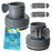 Pool Hose Adapter B Conversion 1.25" to 1.5" Hose Connector with Clamps, Pack of 2 - Above Ground Replacement Compatible with Intex Pool Filter Pumps, Sand Filters, Saltwater Systems