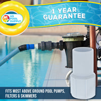 Replacement Universal Combo Hose Adapter, 1-1/4" or 1-1/2", 3 Pack - Fits Above-Ground Pool Pump, Filter, Skimmer - Compatible with Hayward SPX1091Z7 or SPX1091Z4, Chlorine Feeders