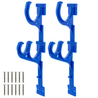 Set of 2 Plastic Pool Hangers for Telescopic Poles - Store Poles with Nets, Vacuums, Hoses & Attachments