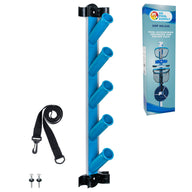 Pool Cleaning Accessory Organizer and Holder Rack - Store Poles, Brushes, Nets, Vacuums - Caddy Hanger for Swimming Pool Spa Attachment Accessories