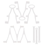 9 Piece Pool Accessory Butterfly V Clips & Locking Pins Replacement Set - 3 EZ & 3 Standard Clips & 3 Handle Locking Pins