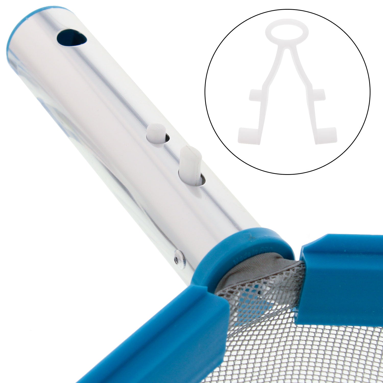 9 Piece Pool Accessory Butterfly V Clips & Locking Pins Replacement Set - 3 EZ & 3 Standard Clips & 3 Handle Locking Pins