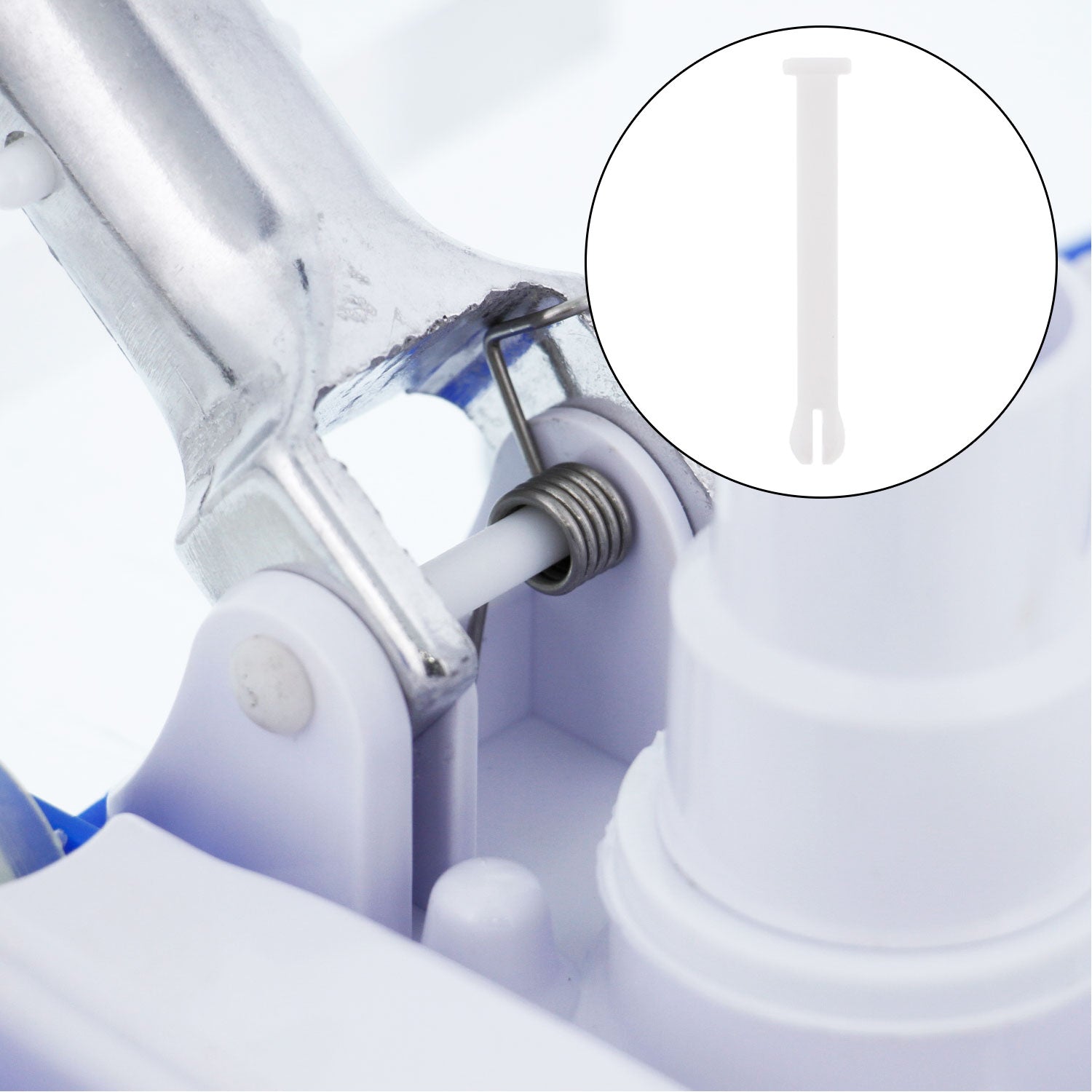 9 Piece Pool Accessory Butterfly V Clips & Locking Pins Replacement Set - 3 EZ & 3 Standard Clips & 3 Handle Locking Pins