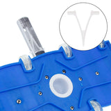 9 Piece Pool Accessory Butterfly V Clips & Locking Pins Replacement Set - 3 EZ & 3 Standard Clips & 3 Handle Locking Pins