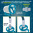 U.S. Pool Supply® Professional In-line Pool Leaf Canister with Plastic Mesh Filter Basket - Fits 1-1/2” Swimming Pool Cleaner Vacuum Hose Sections - Skim Leaves
