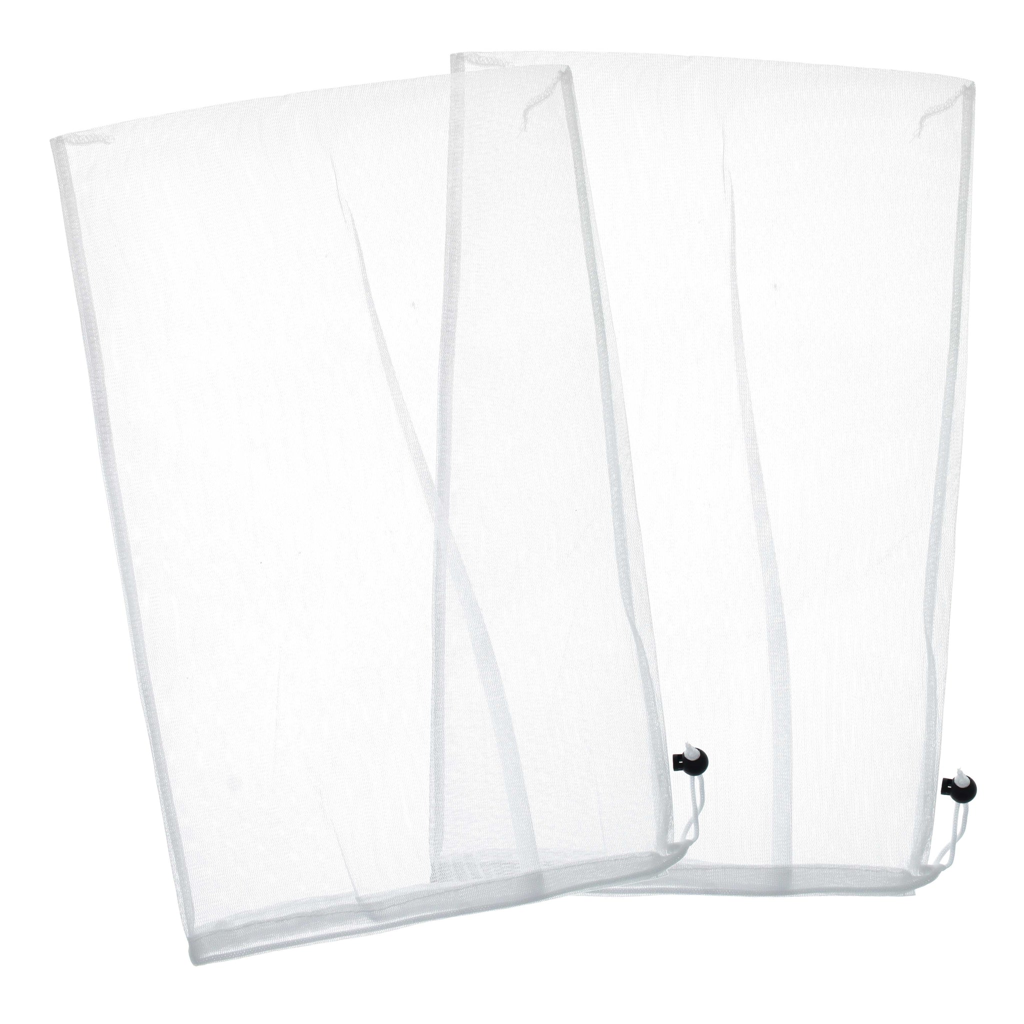 Fine Mesh Filter Bags for Leaf Vacuum Pool Cleaners, 2 Pack - 12" x 20" Replacement Net Bags, Universal Fit, Leaf Terminator, Eater
