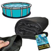 27-Foot Round Heavy Duty Pool Liner Pad for Above Ground Swimming Pools - Protects Pool Liner, Prevents Punctures Weed Barrier Fabric