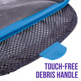 Heavy Duty 18" Swimming Pool Leaf Skimmer Rake with Deep Double-Stitched Net Bag - Strong Aluminum Frame