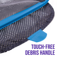 Heavy Duty 18" Swimming Pool Leaf Skimmer Rake with Deep Double-Stitched Net Bag - Strong Aluminum Frame
