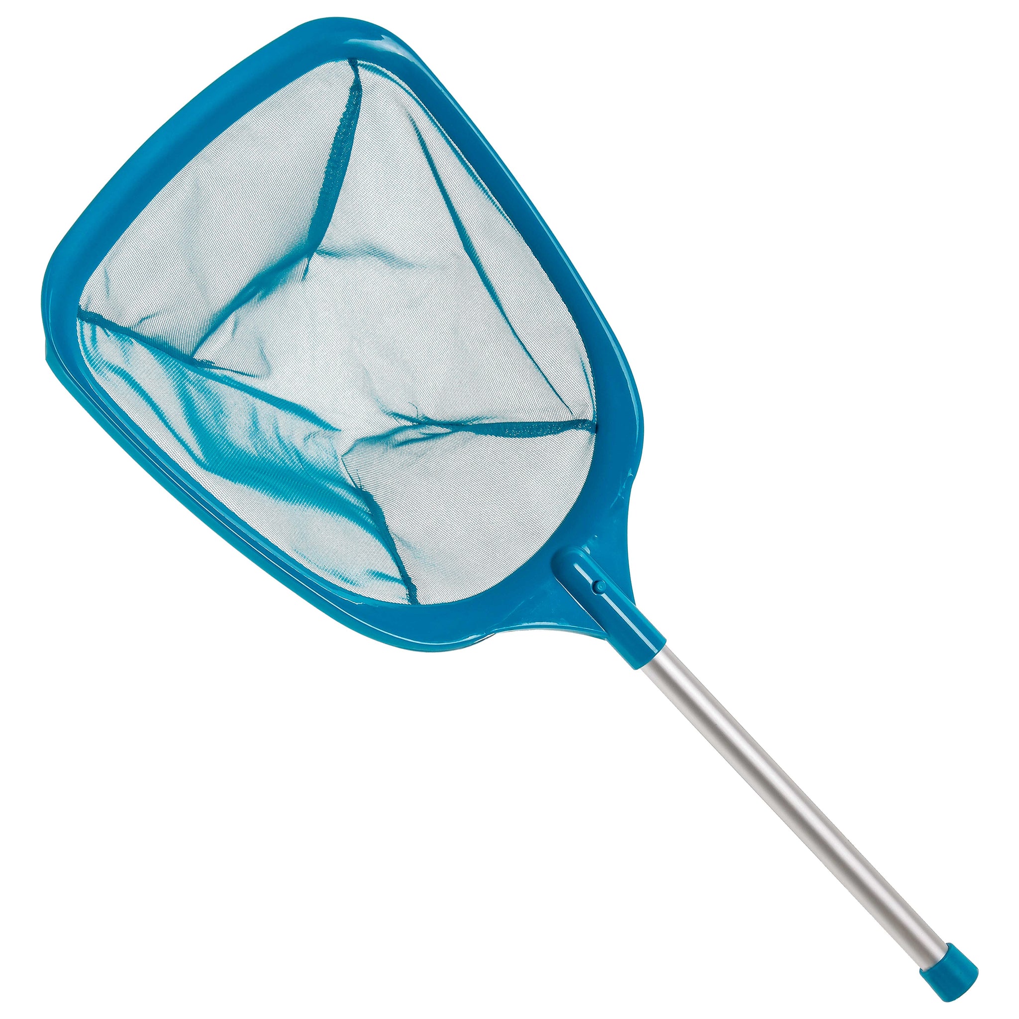 Professional Spa, Hot Tub, Pool Hand Leaf Skimmer Net with 12" Aluminum Pole - Deep Ultra Fine Mesh Netting Bag Basket, Clean the Finest Debris