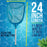 U.S. Pool Supply® Professional Spa, Hot Tub, Pool Hand Leaf Skimmer Net with 12" Aluminum Pole - Deep Ultra Fine Mesh Netting Bag Basket, Clean the Finest Debris