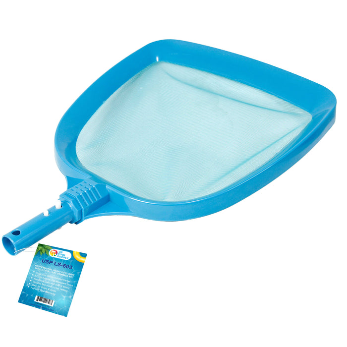 U.S. Pool Supply® Professional Heavy Duty Large 15" x 16" Swimming Pool Leaf Skimmer Net - Wide Mouth Scoop Design for Faster Cleaning, Easier Debris Pickup & Removal