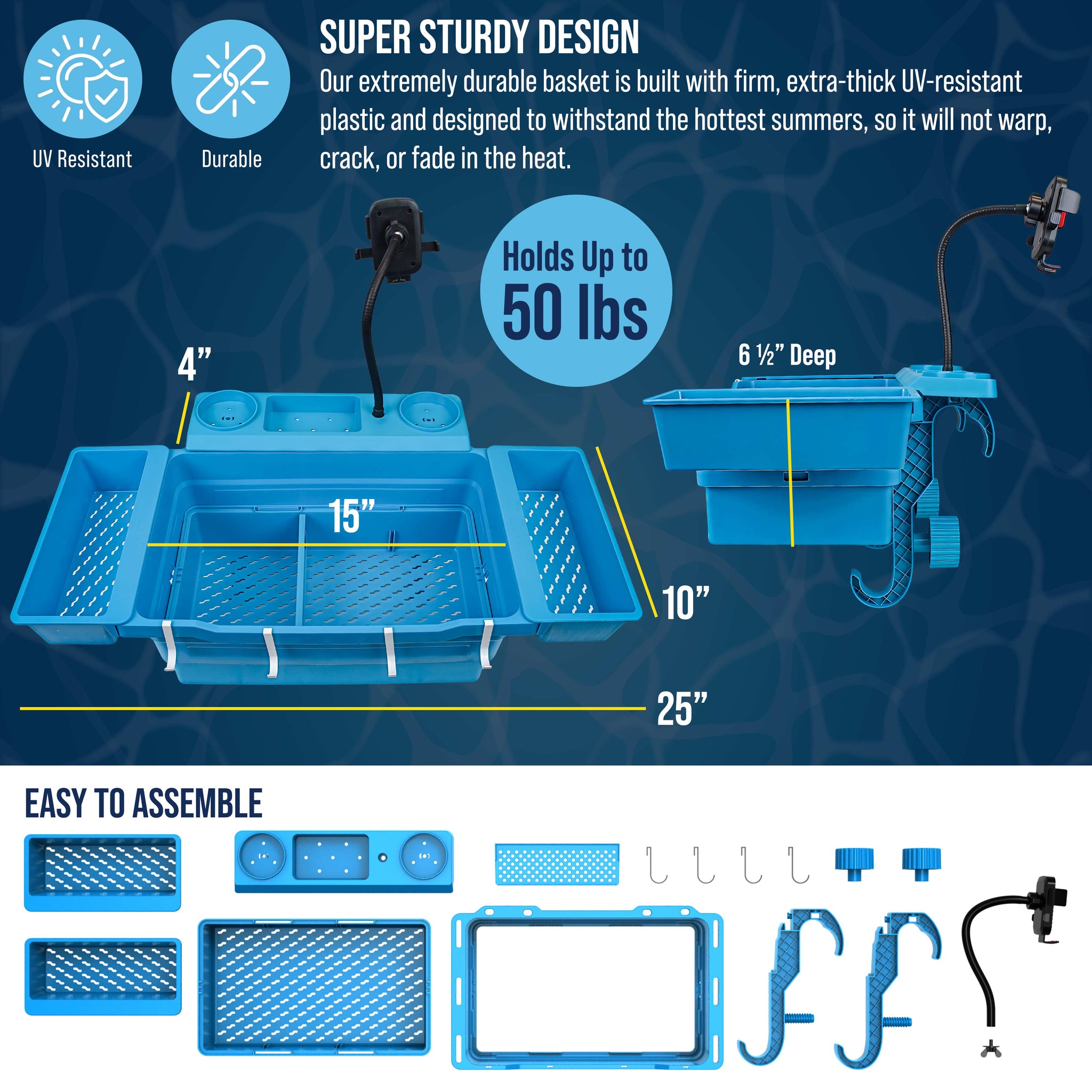 Poolside Storage Basket, Extra-Large - Above Ground Pool