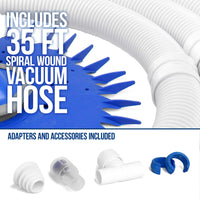 Professional Automatic Pool Vacuum Cleaner - Powerful Suction that Removes Swimming Pool Debris, Cleans Floors, Walls and Steps