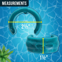 Universal Automatic Pool Cleaner Vacuum Hose Weight, Blue, 2 Pack - Universally Fits Most Swimming Pool Vacuum Hoses - Compatible with Octopus Series, Baracuda, Kreepy Krauly
