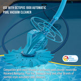 Professional Swimming Pool Vacuum Cleaner Hoses, Shorter 20" Sections, 4 Pieces - Extension Replacement Hoses 1.5" Cuffs Flexible Spiral Wound - Fits Most Brands of Automatic Cleaners